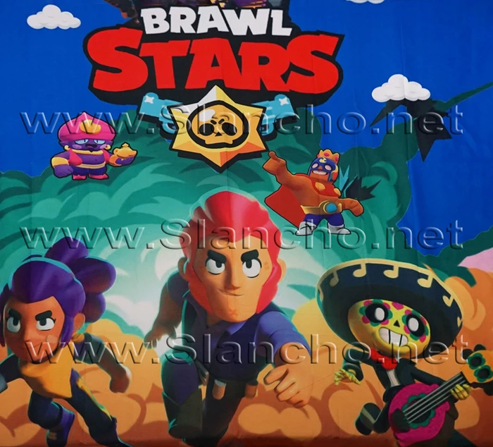 За единично легло 3D Спален комплект BRAWL STARS